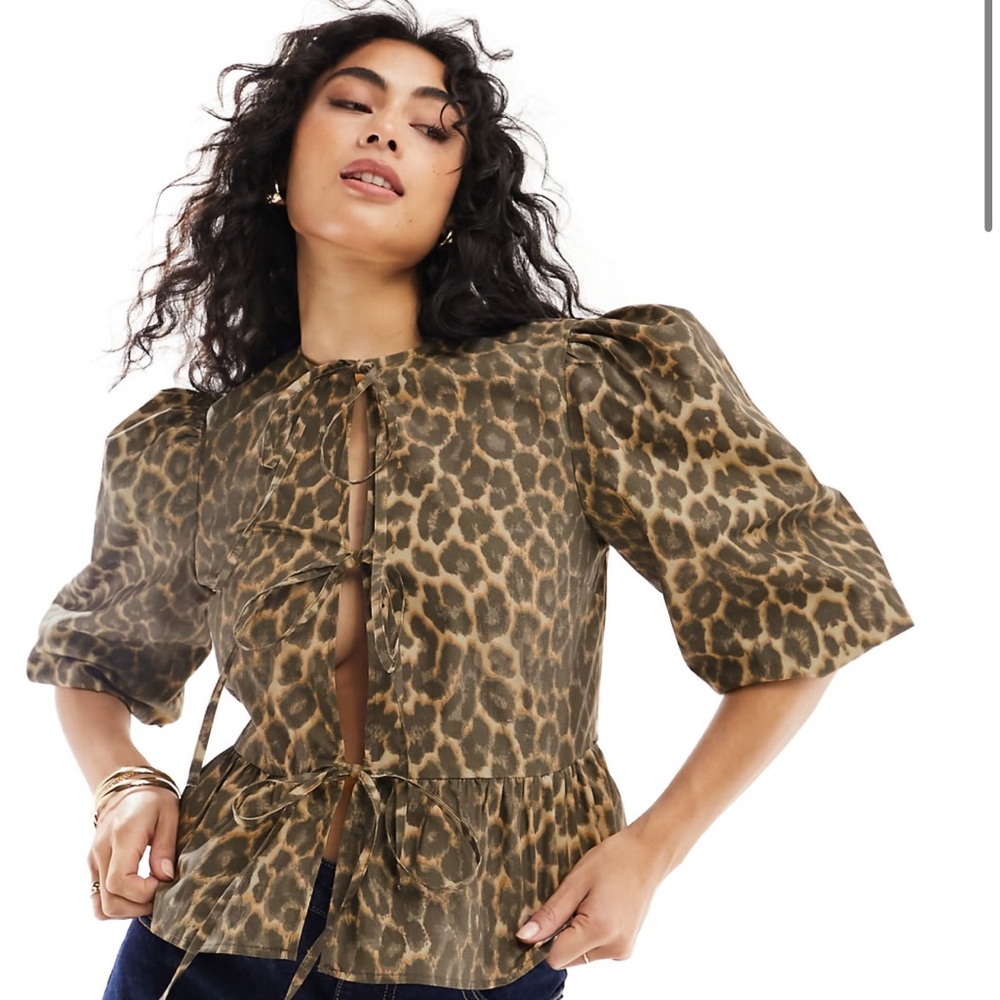 Leopard Print Women's Top